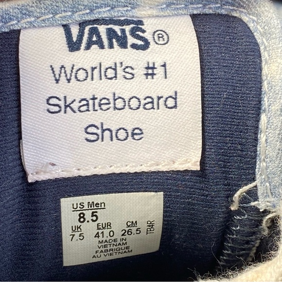 Vans Chima Ferguson Pro Acid Wash Light Navy Canvas Skate Shoes; Men’s Size 8.5 - Picture 2 of 16